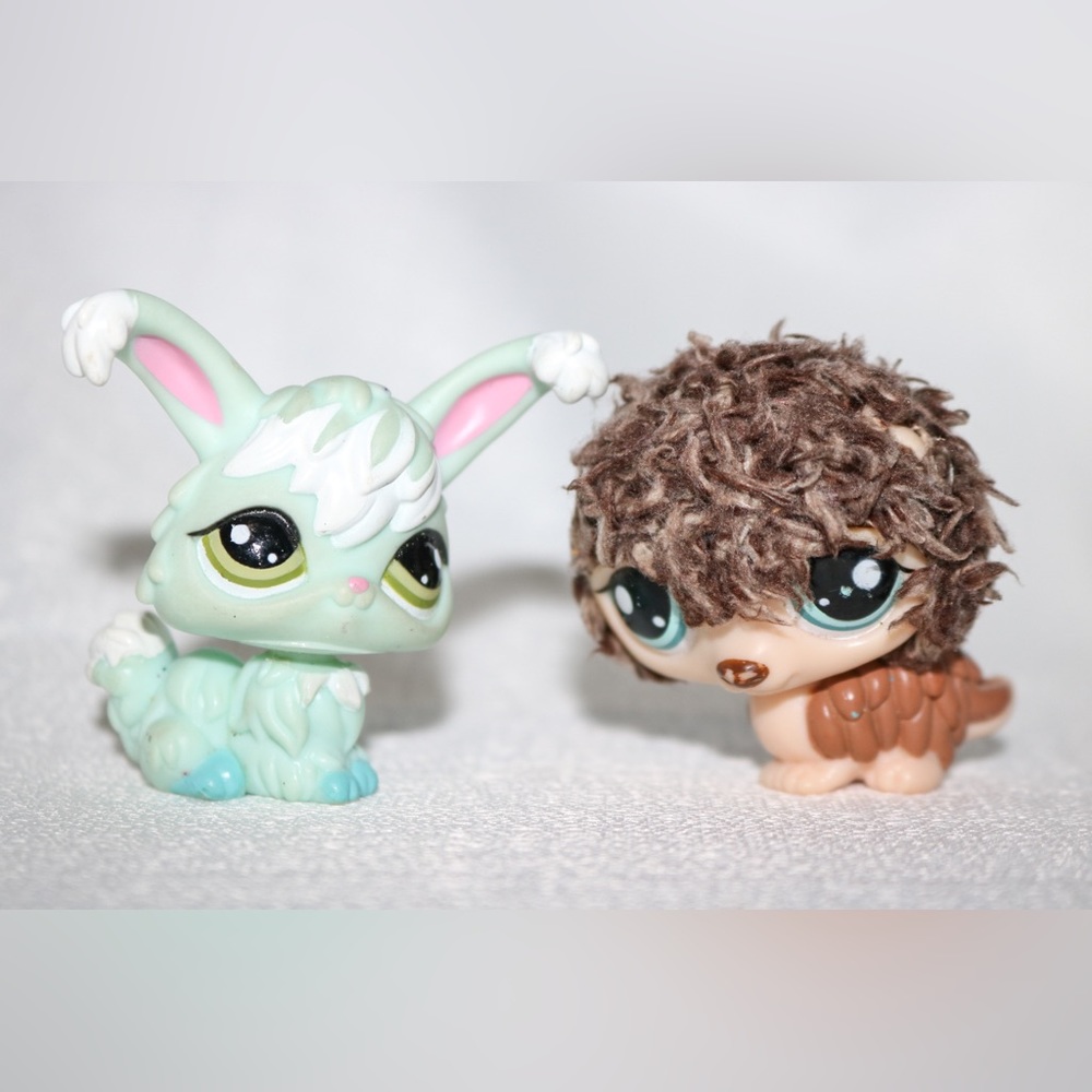 Littlest PetShop Cutest Pets (#2423 Porcupine and #2424 Angora Bunny)